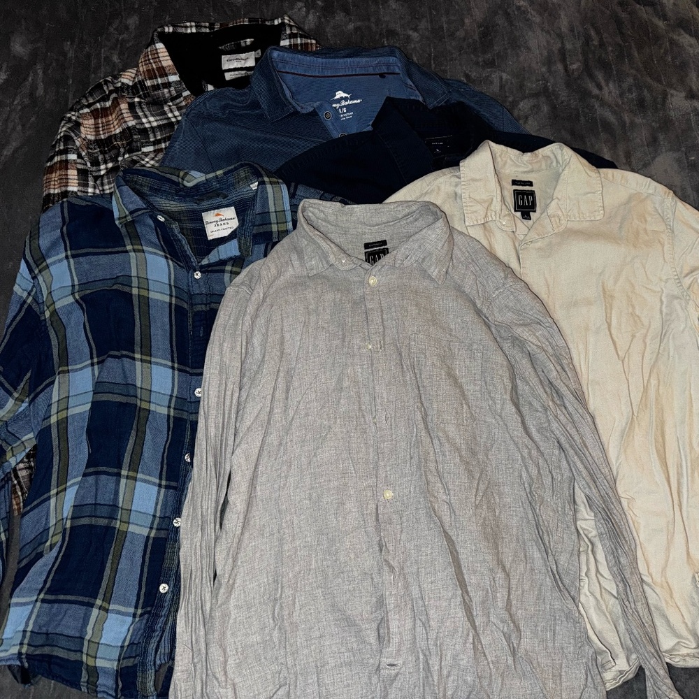 Lot of 6 Men's Casual Shirts